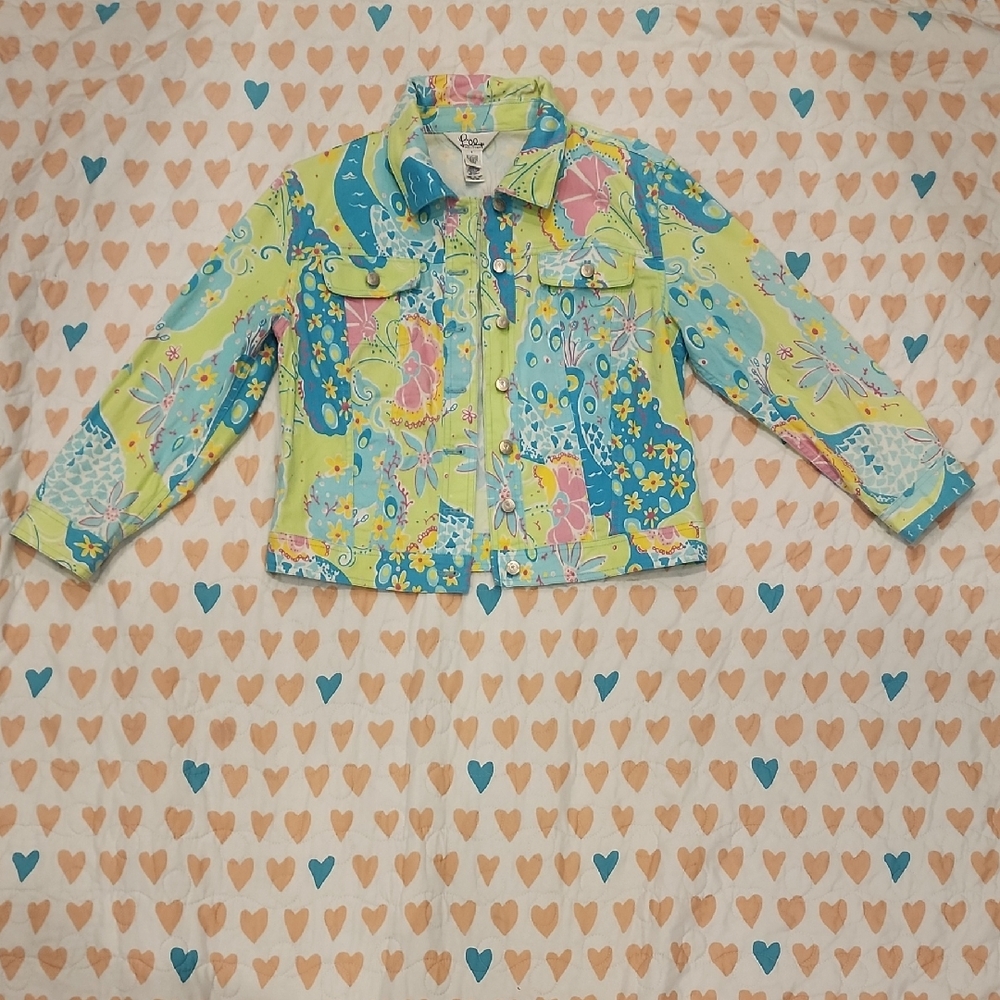 Lilly Pulitzer Jean Jacket - Vibrant Multicolor